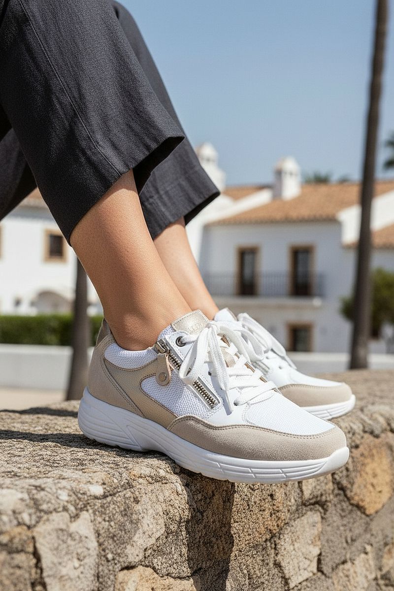 Hartjes Sneakers Beige Dames