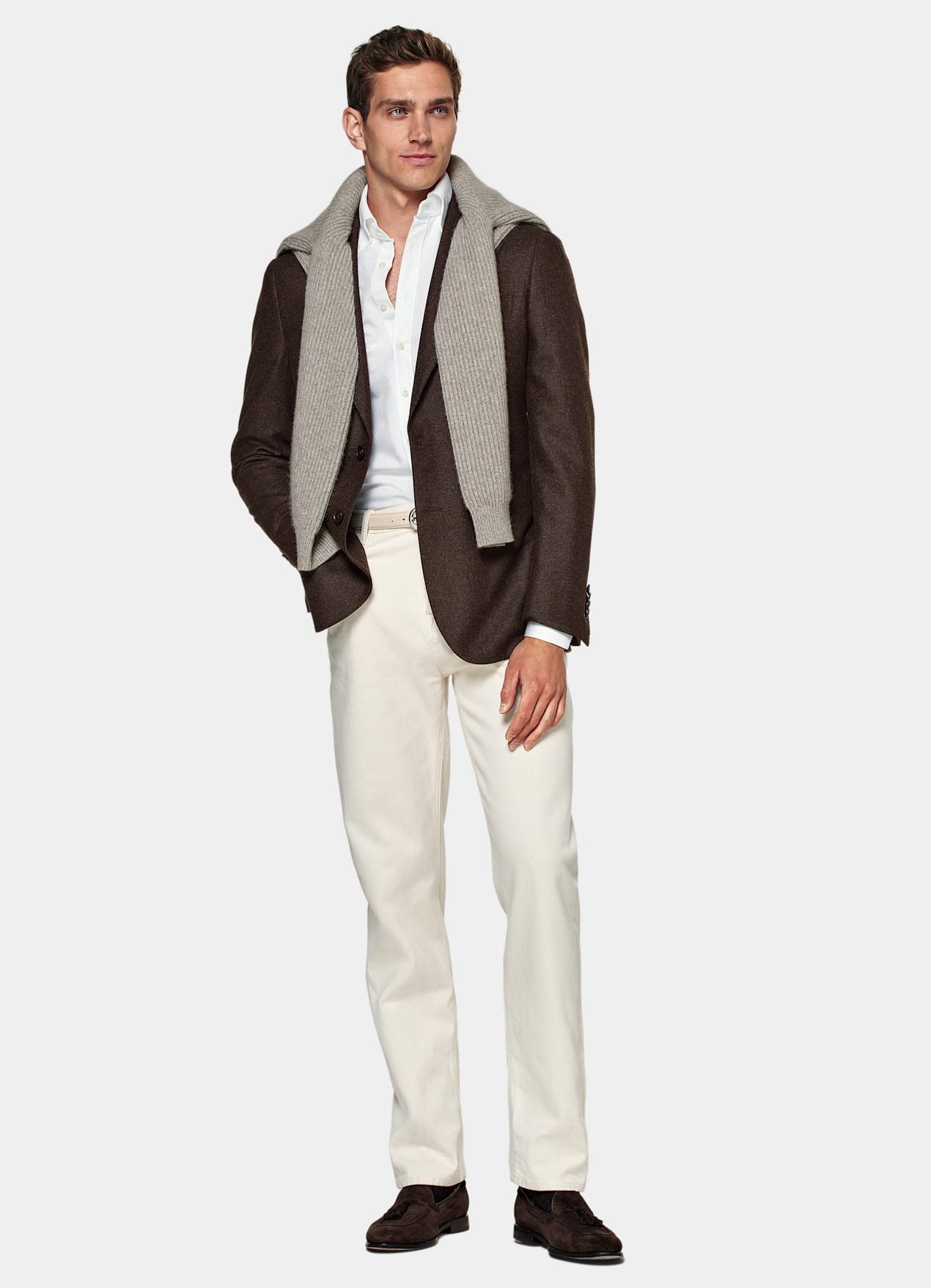 Blazer Havana coupe Tailored marron foncé