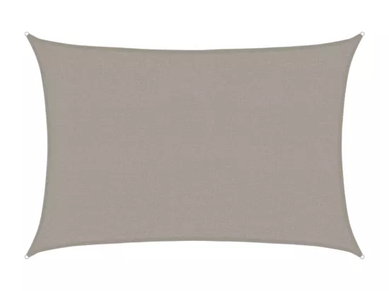 Voile d'ombrage 160 g/m² rectangulaire gris clair 2,5x3,5m PEHD