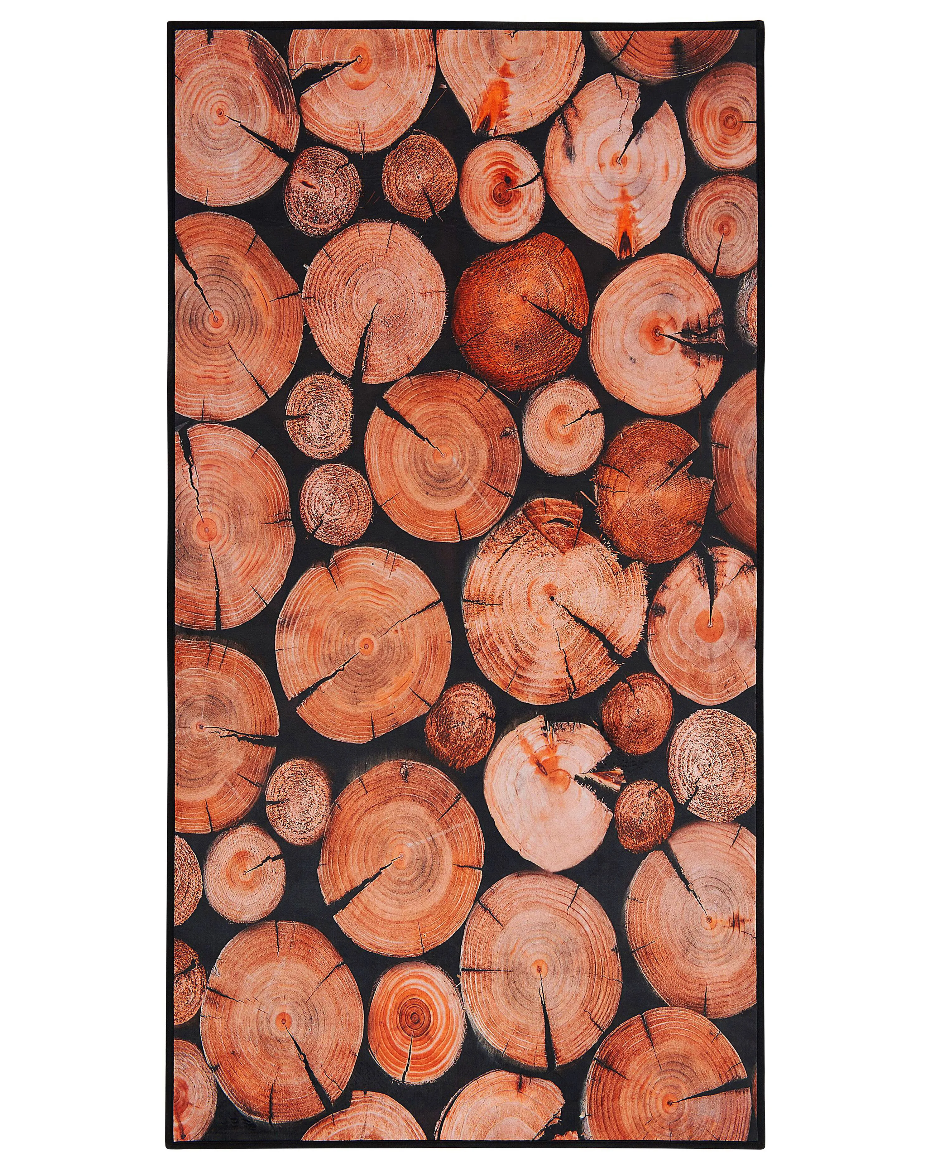 Vloerkleed KARDERE Bruin 80 x 150 cm