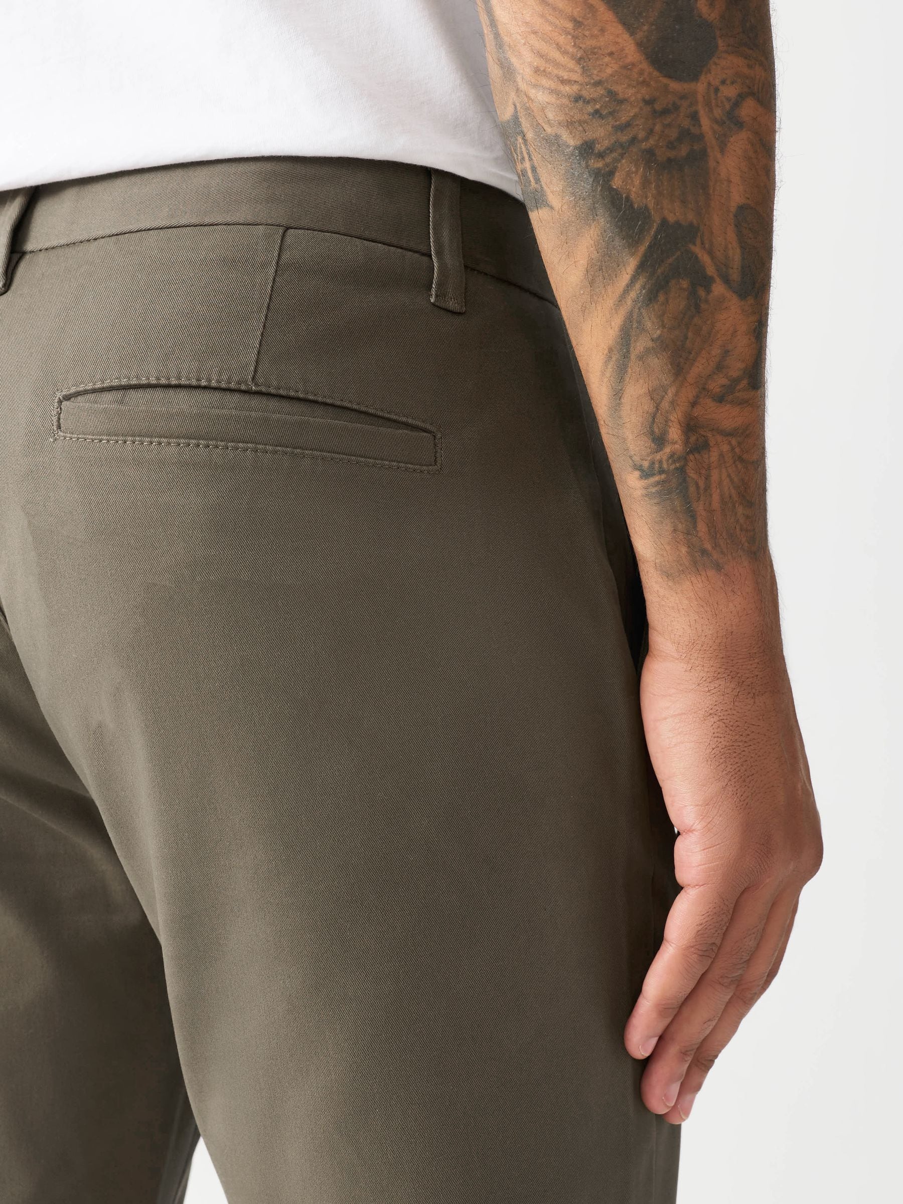 Lichtbruin - Strakke Pasvorm - Stretchy chino