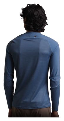 Maillot Manches Longues Fox Flexair Ascent Slate Bleu