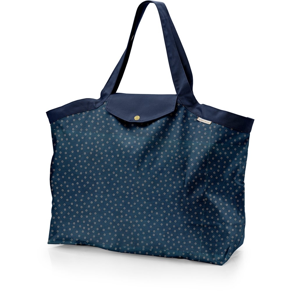 Grand Sac Cabas En Tissu Bulle Bronze Marine