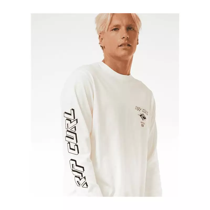 Teeshirt RIPCURL Fade Out Icon L/S Tee Bone