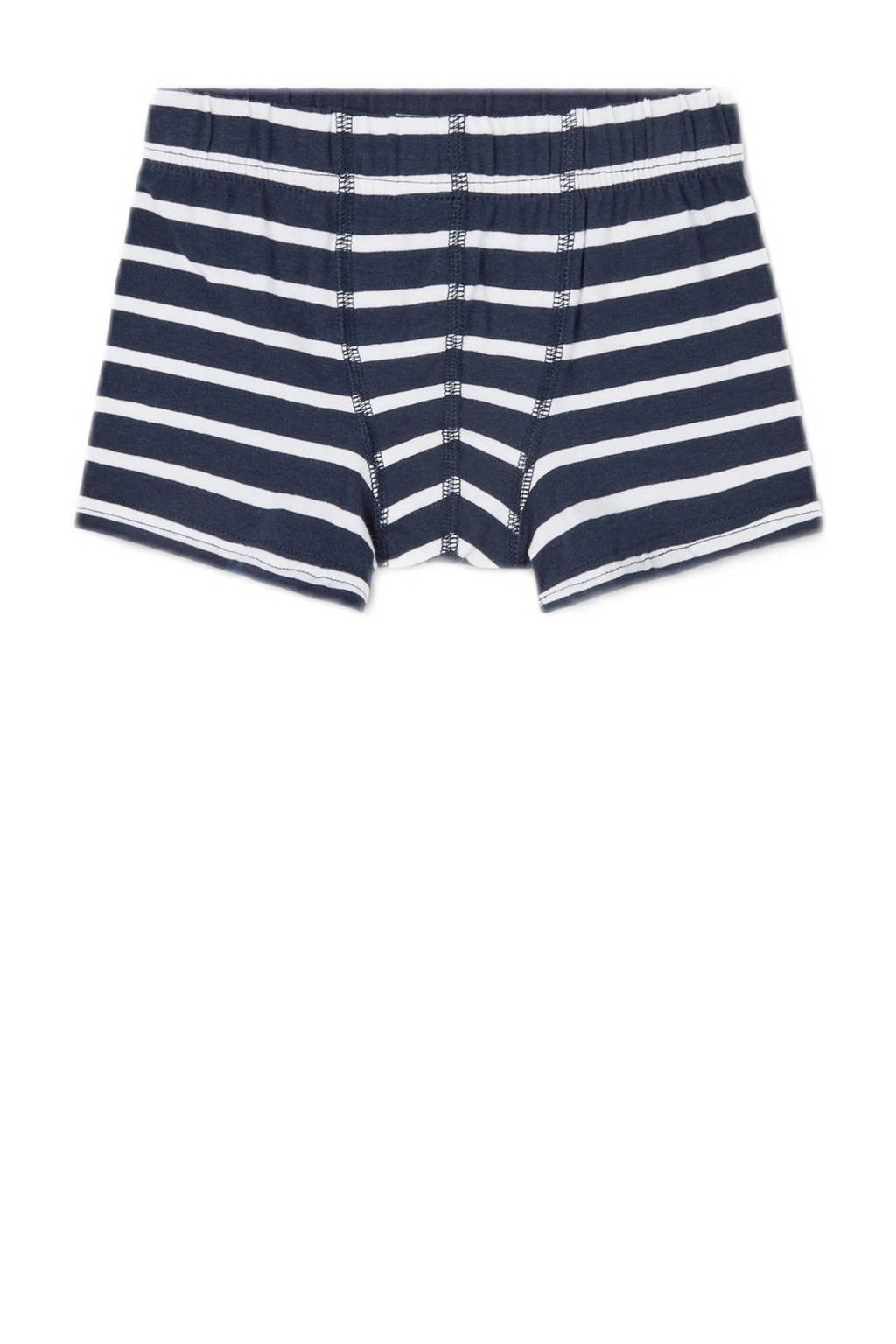 boxershort NKMTIGHTS - set van 3 donkerblauw/wit