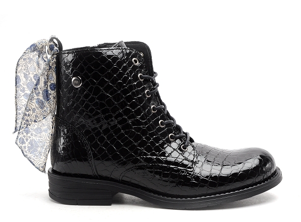 Margarita mariotti boots bottine plates femme punk madonna  ver cro noir