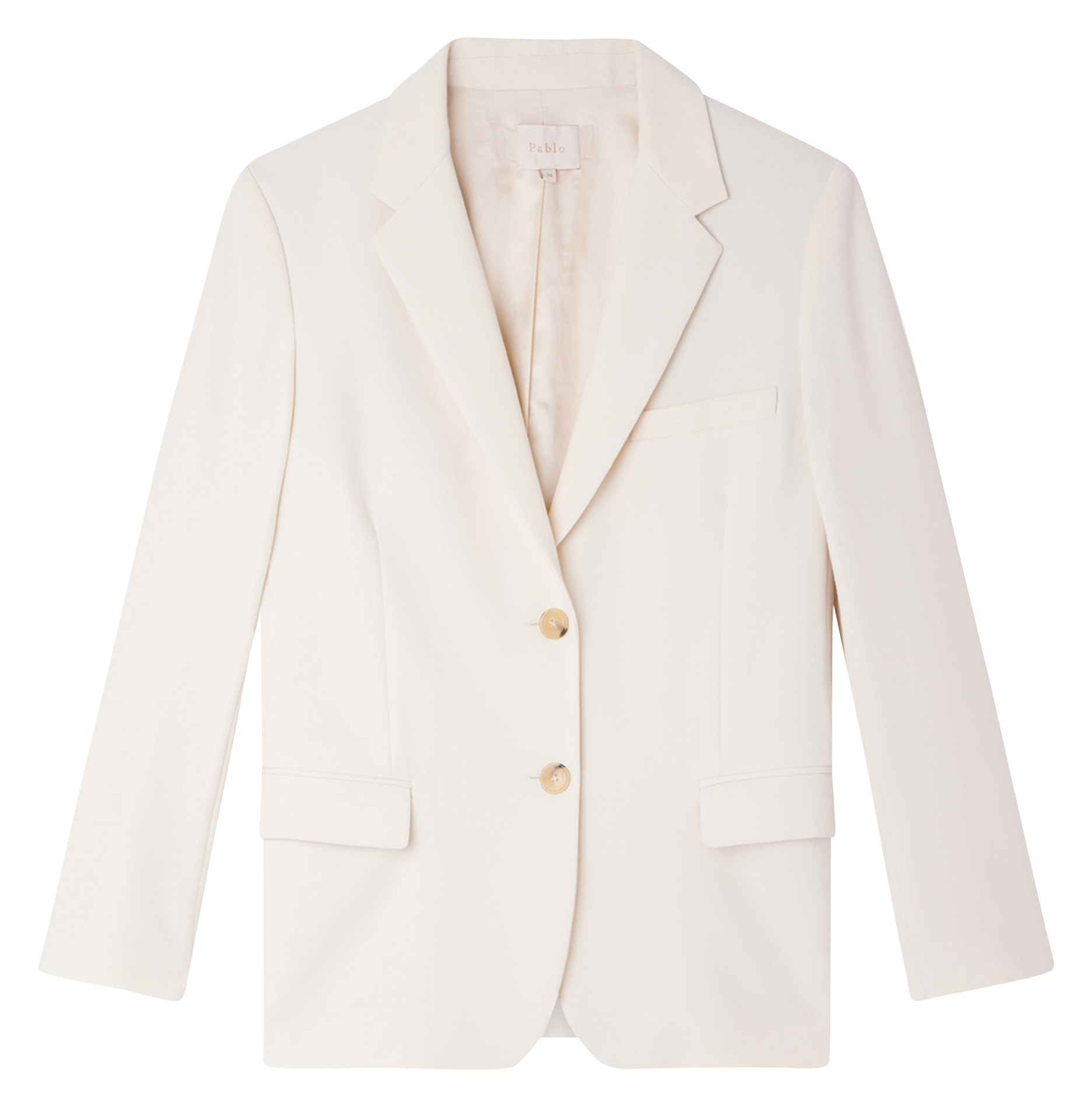 MADELEINE - Veste de tailleur droite| Beige