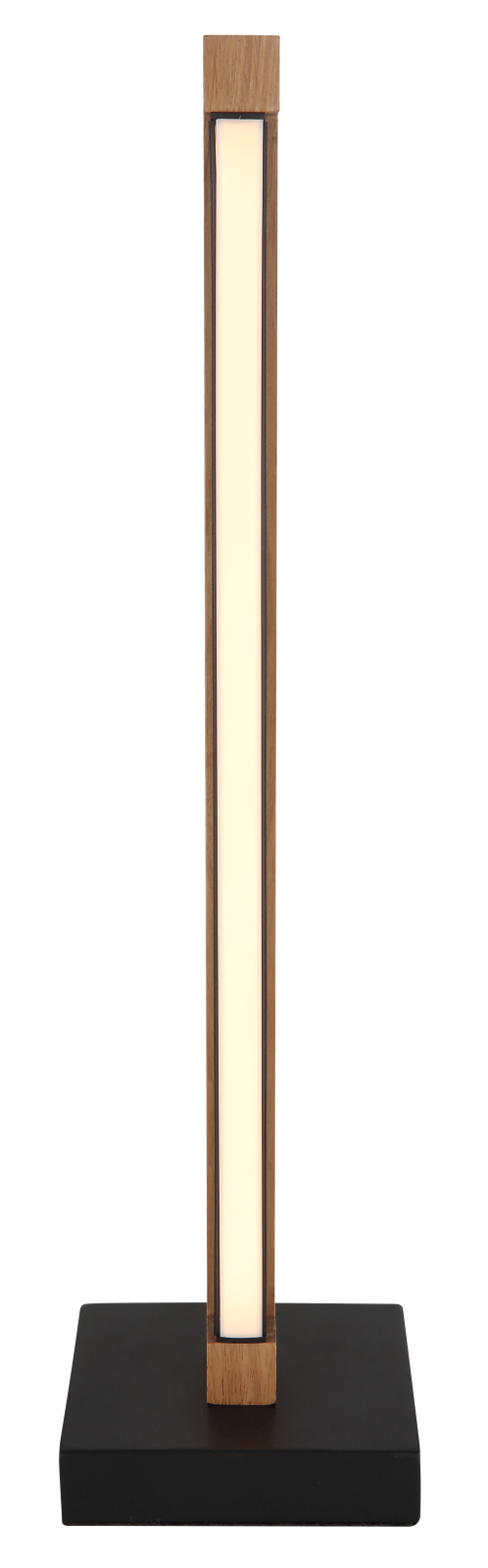 LED-Tischleuchte - Holz-schwarz - 48 cm