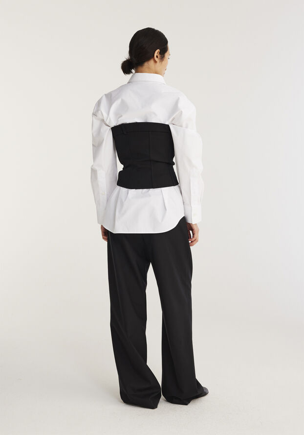 Rohe Tailored corset top Noir