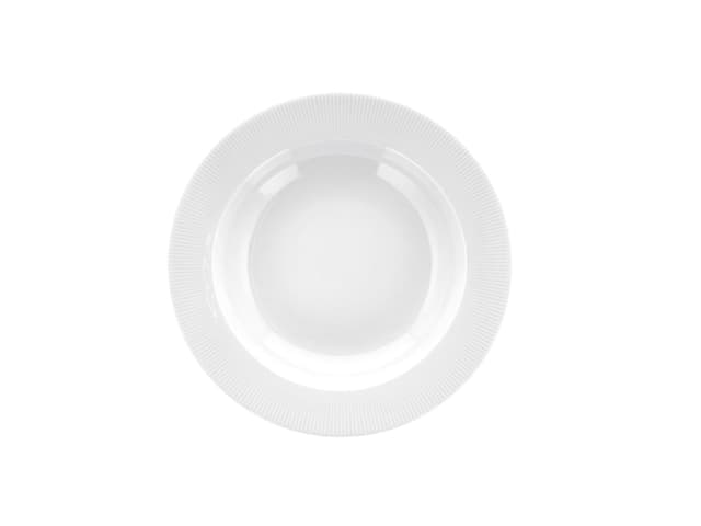 Pillivuyt Tallerken dyb med fane White