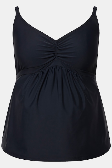 Bellieva-Tankini, Streifen, ohne Softcups, breiter Bund