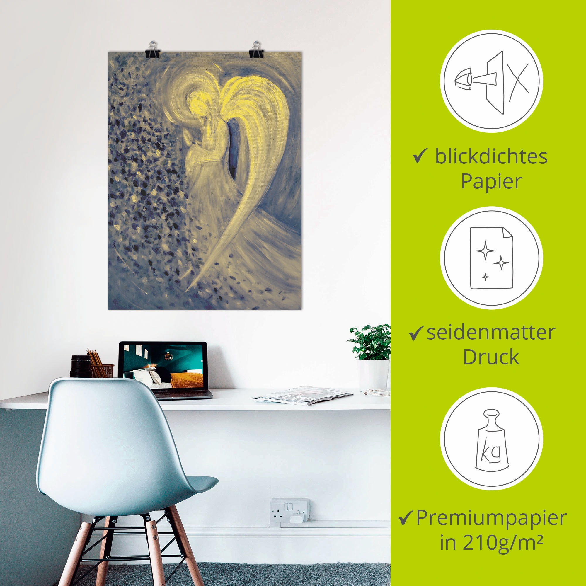 Artland Poster »Engel der Nacht« Religion 1 Stk. tlg. als Leinwandbild, Poster, Wandaufkleber in verschied. Grössen