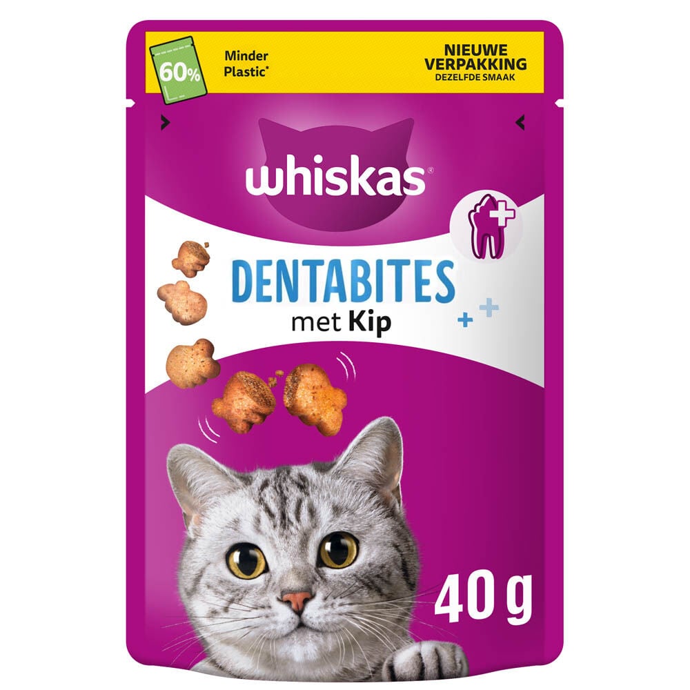 Whiskas Dentabites - Kattensnack - 40 Gram - kip