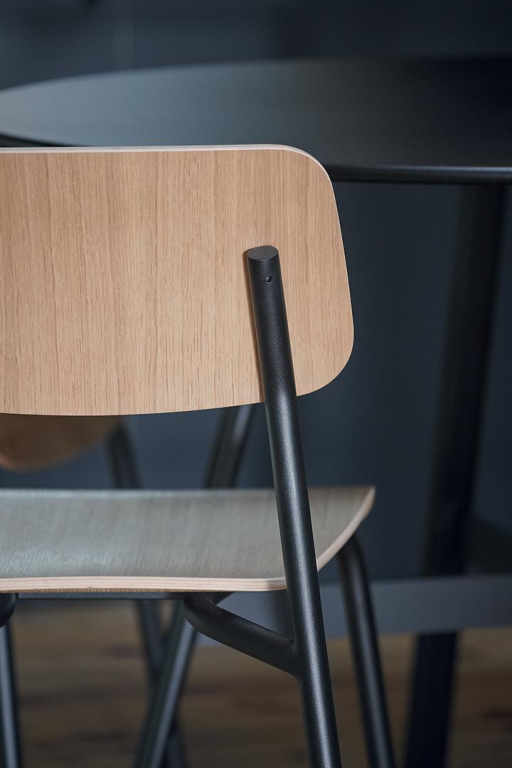 Fermob Studie eetkamerstoel eiken Indoor Red Ochre