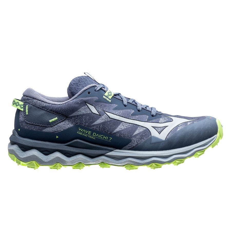 Mizuno Chaussures de Running Wave Daichi 7 - Bleu/Bleu/Vert Femme