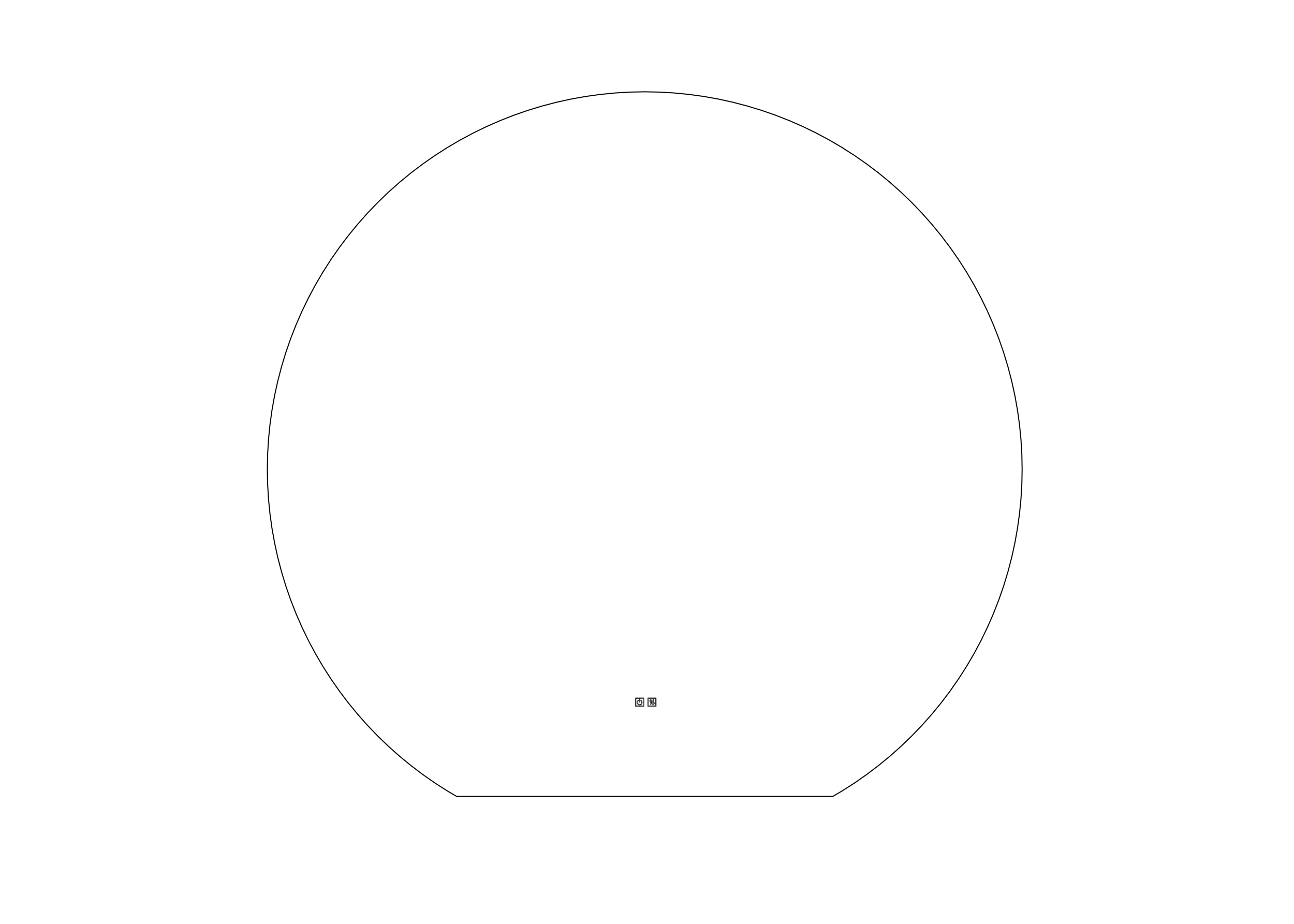 Thebalux M05 spiegel 140x120cm met verlichting en verwarming