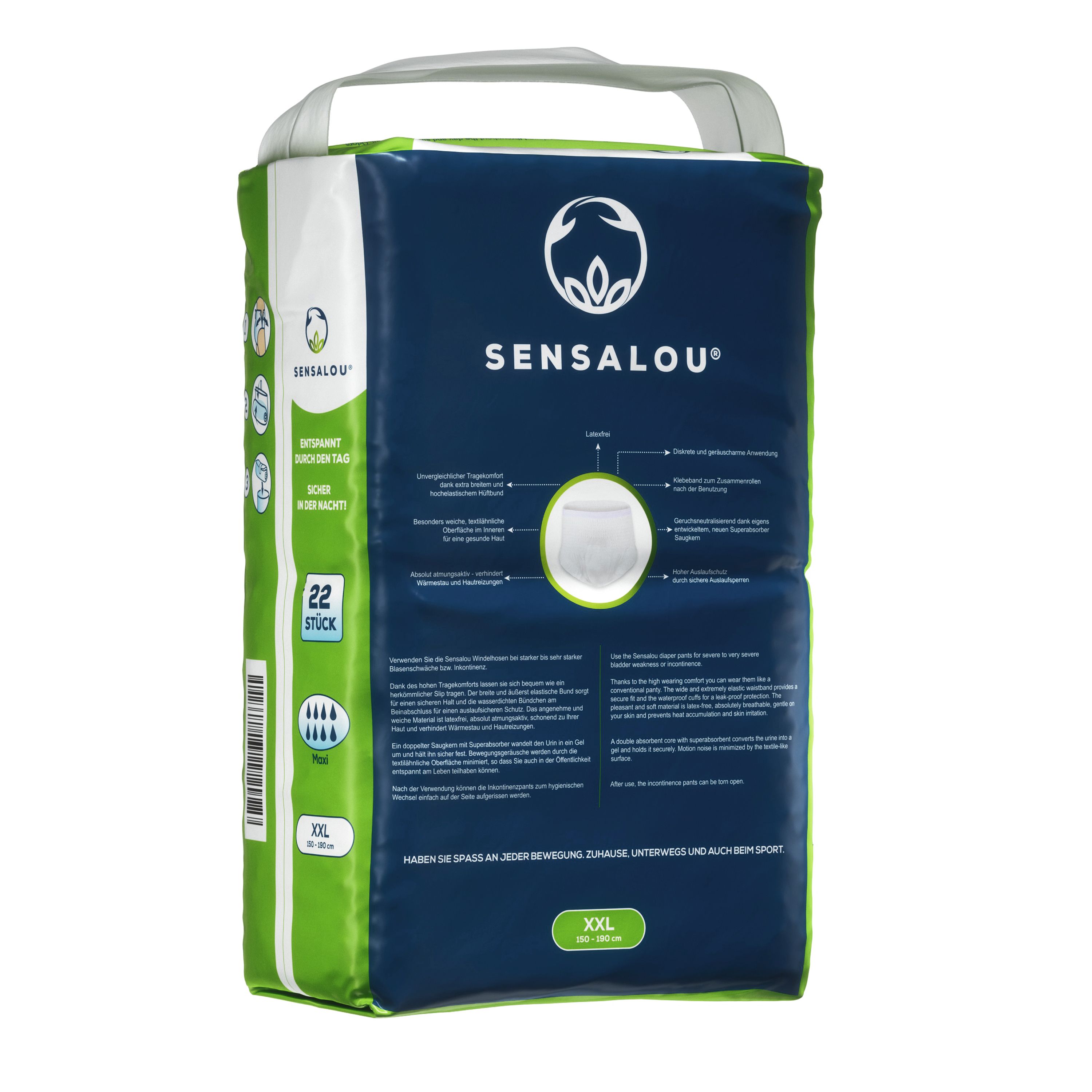 Sensalou Windel Pants für Erwachsene Maxi- Größe XXL Windelhosen Inkontinenzhose  88 St.
