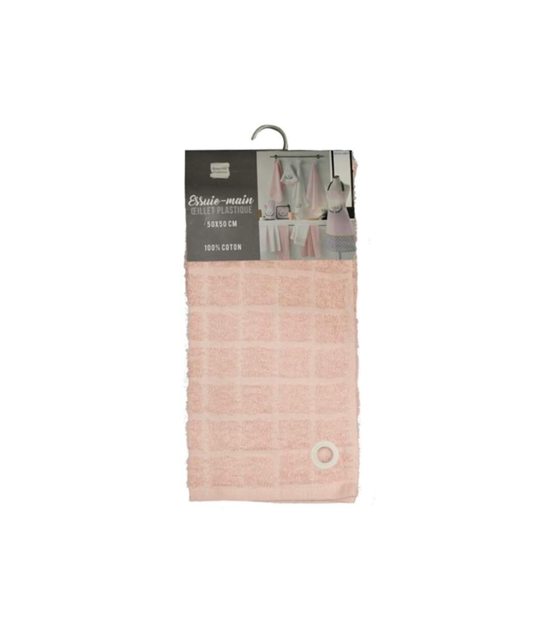 Essuie Main Kitchen Addict 50x50cm Rose
