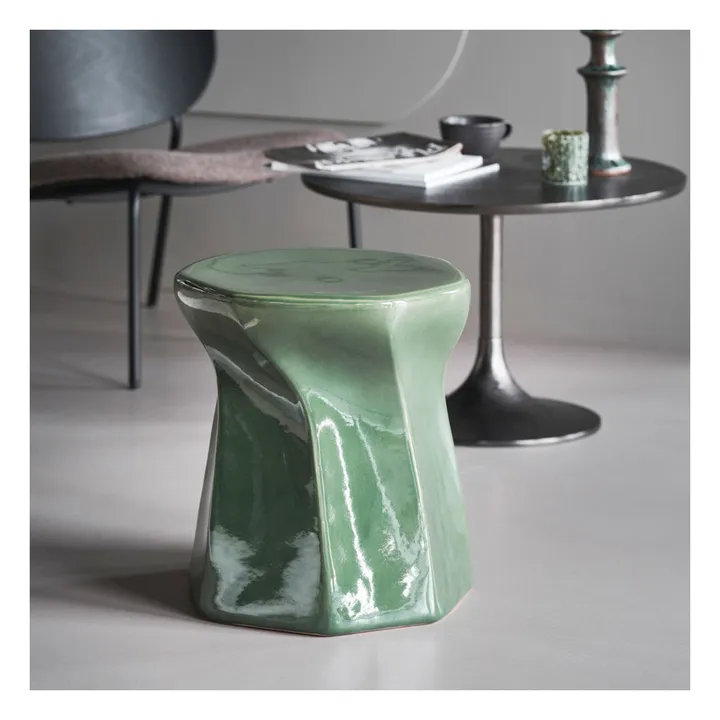 House Doctor Tabouret en grès Lapo | Vert
