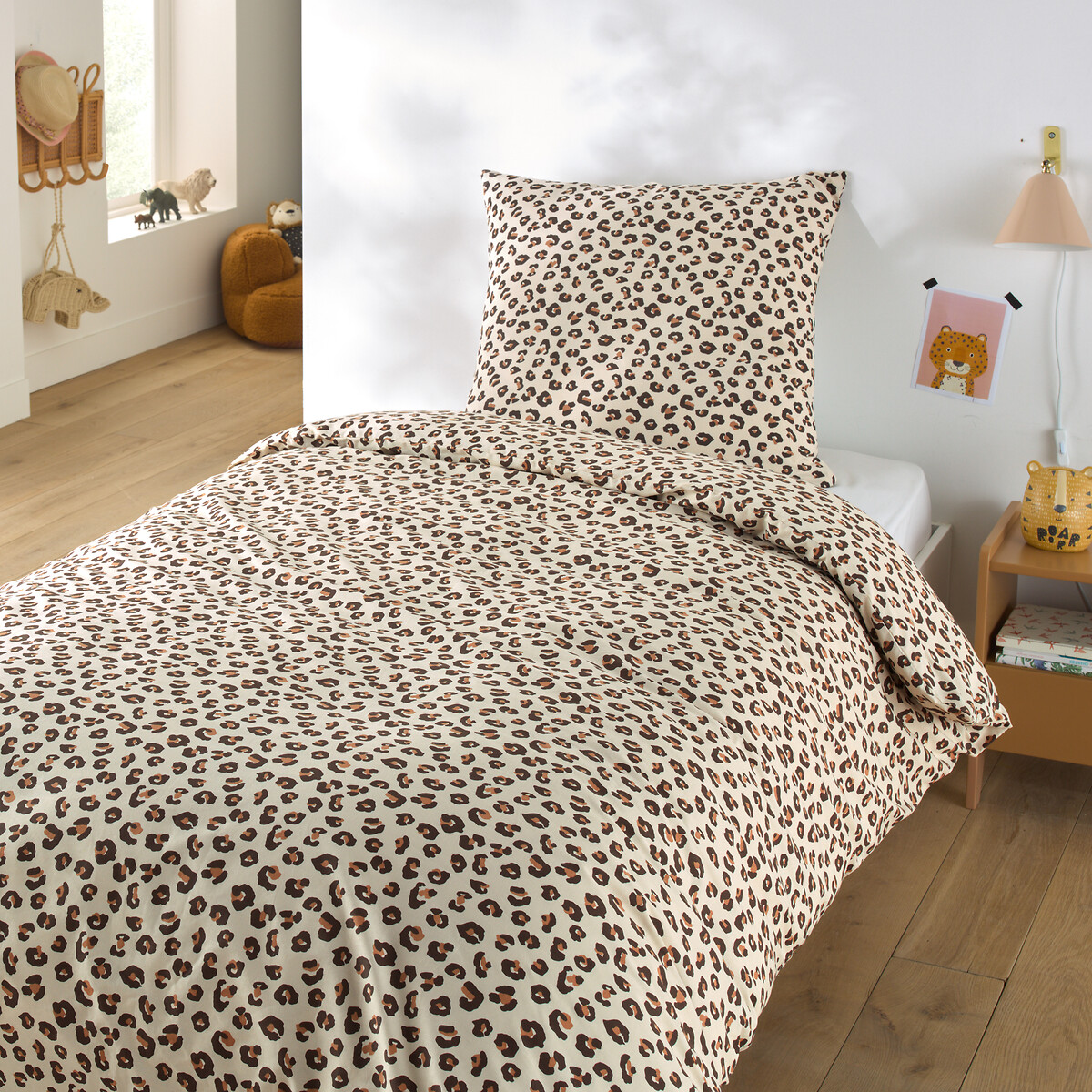 LA REDOUTE INTERIEURS<br>Conjunto de cama infantil em algodão, fronha quadrada, Leopold