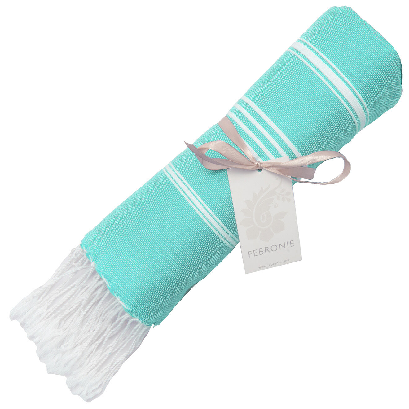 Febronie Fouta Classique Mykonos turquoise - 100x200 cm