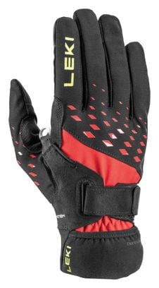 Gants de Trail Leki Ultra Trail Storm Shark Noir/Rouge