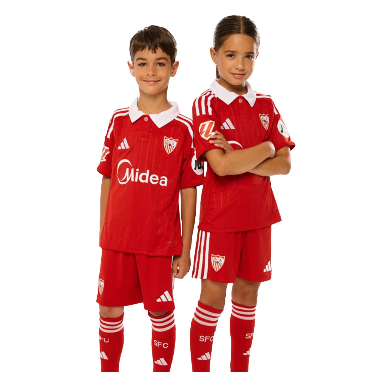T-Shirt adidas Sevilla FC Segundo Equipamento 2025-2026 Criança