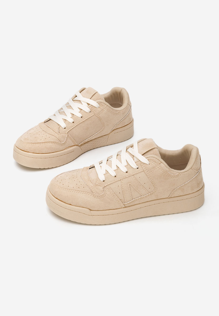 Baskets pour femme beige Zalira