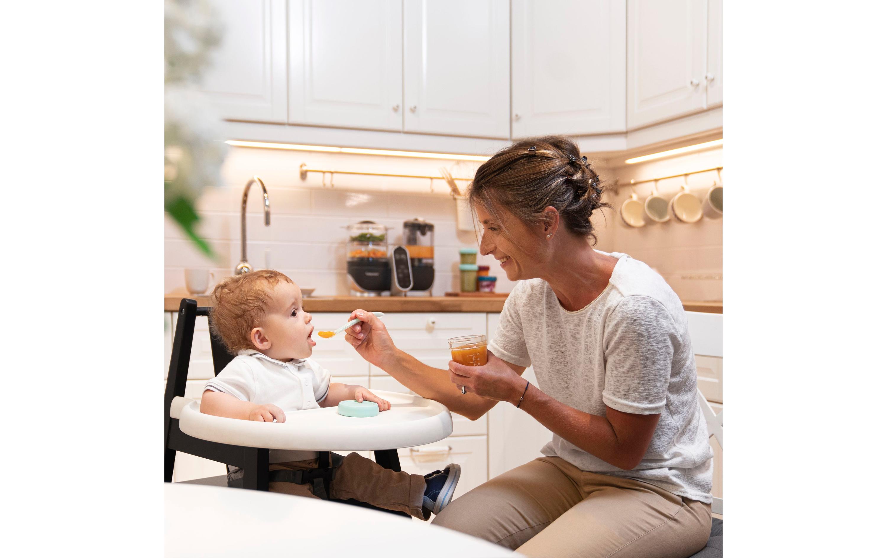 Nahrungsbehälter Multiset Babybols 8 Stück inkl. RezeptbuchBabybols aus Glas Multiset 4x 120 ml + 4x 240 ml inkl. Rezeptbuch