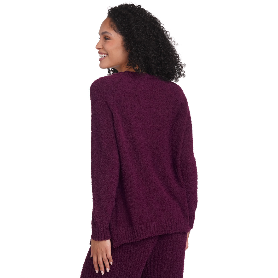 Gina Benotti Damen Pullover in Unifarben lila
