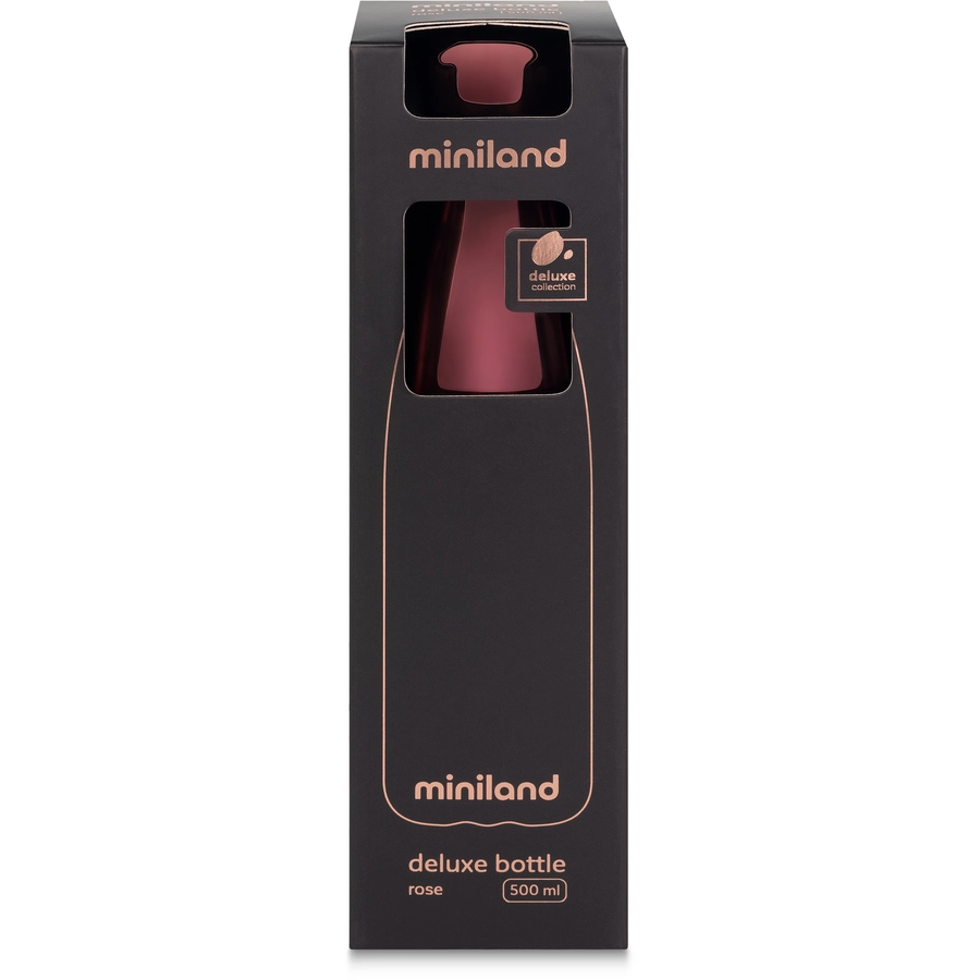 miniland Thermosflasche bottle deluxe rose mit Chromeffekt 500 ml