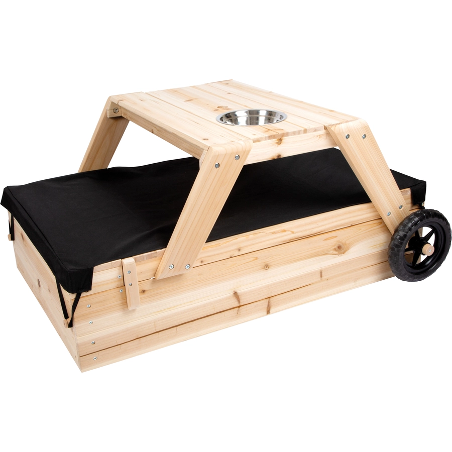 small foot® Sandkasten mit Sitzgruppe und Matschtisch