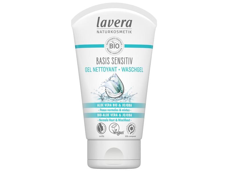 Lavera Gesichtsreinigung Basis Sensitiv 125 ml1 Stück Natürliches Waschgel für milde Reinigung
