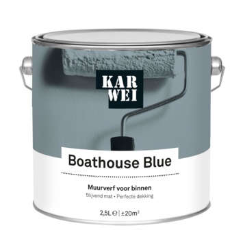KARWEI muurverf boathouse blue mat 2,5 liter
