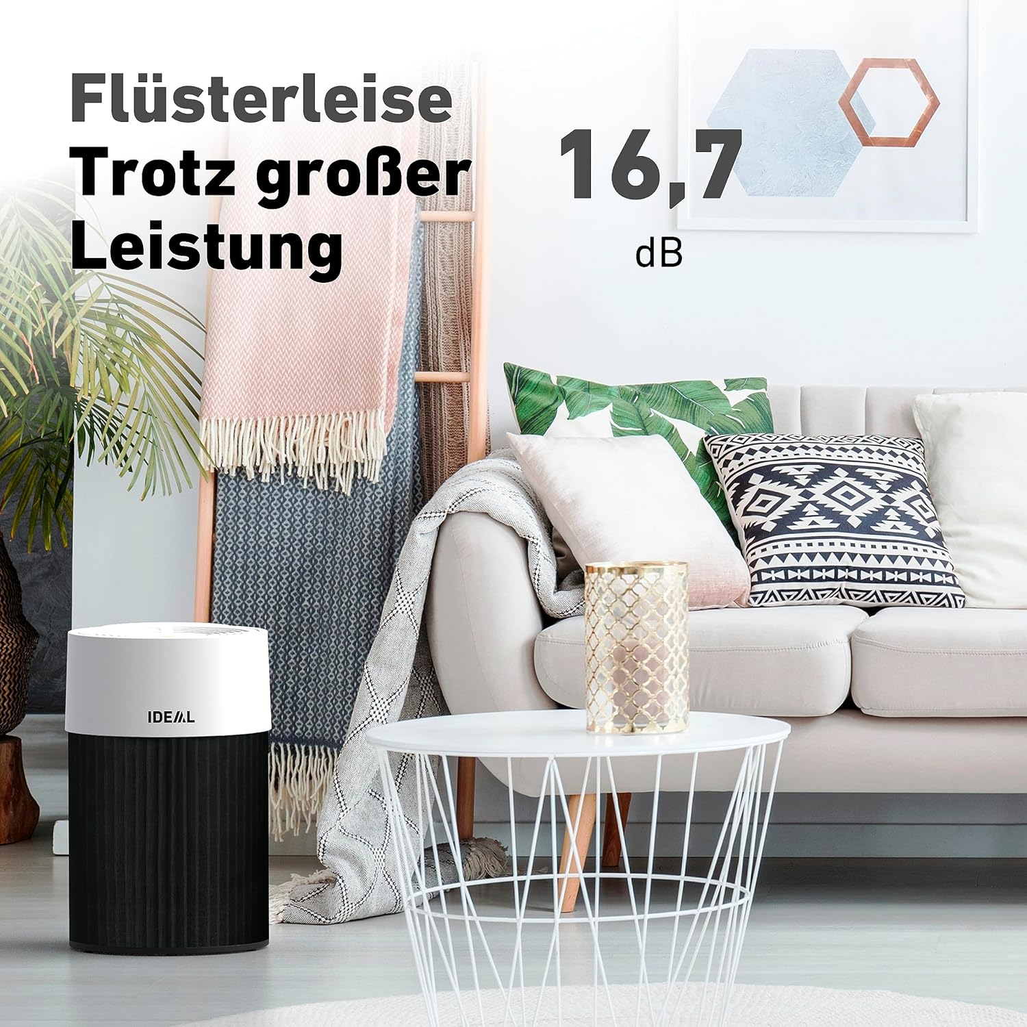 IDEAL - Luftreiniger AP30 PRO bis 40m² | Made in Germany | 99,99% Filterleistung HEPA Filter & Aktivkohlefilter | CADR 301 m³/h, gegen Allergene, Pollen, Bakterien, Zigarettenrauch, etc.