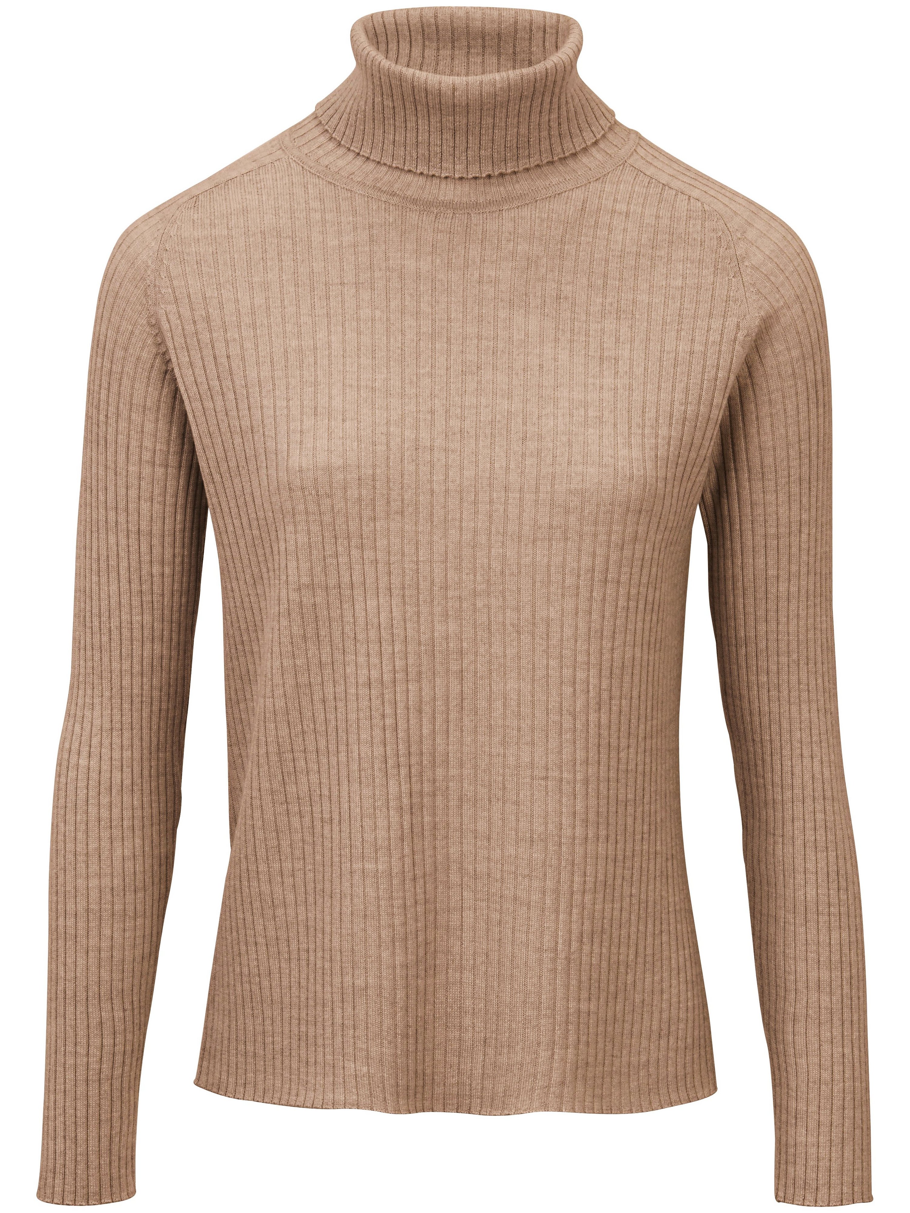 Rollkragen-Pullover aus 100% Schurwolle-Merino