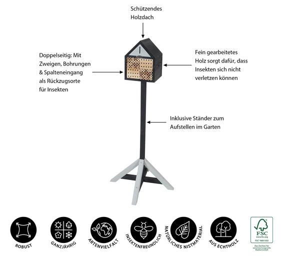 Dehner Natura Premium Insektenhotel Aliena,