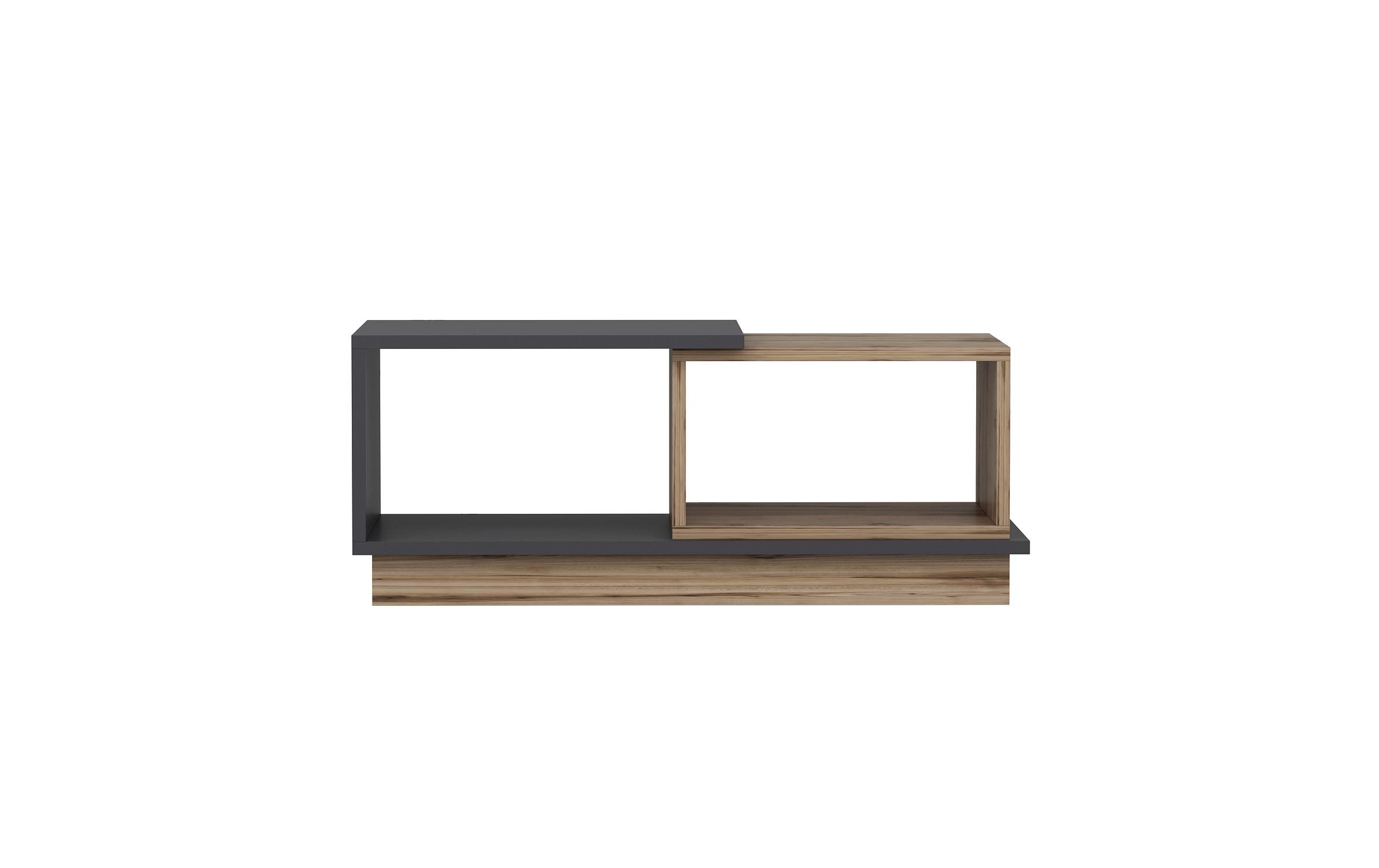 Couchtisch Consept 90 x 36 x 45 cm, Anthrazit/BraunBeistelltisch