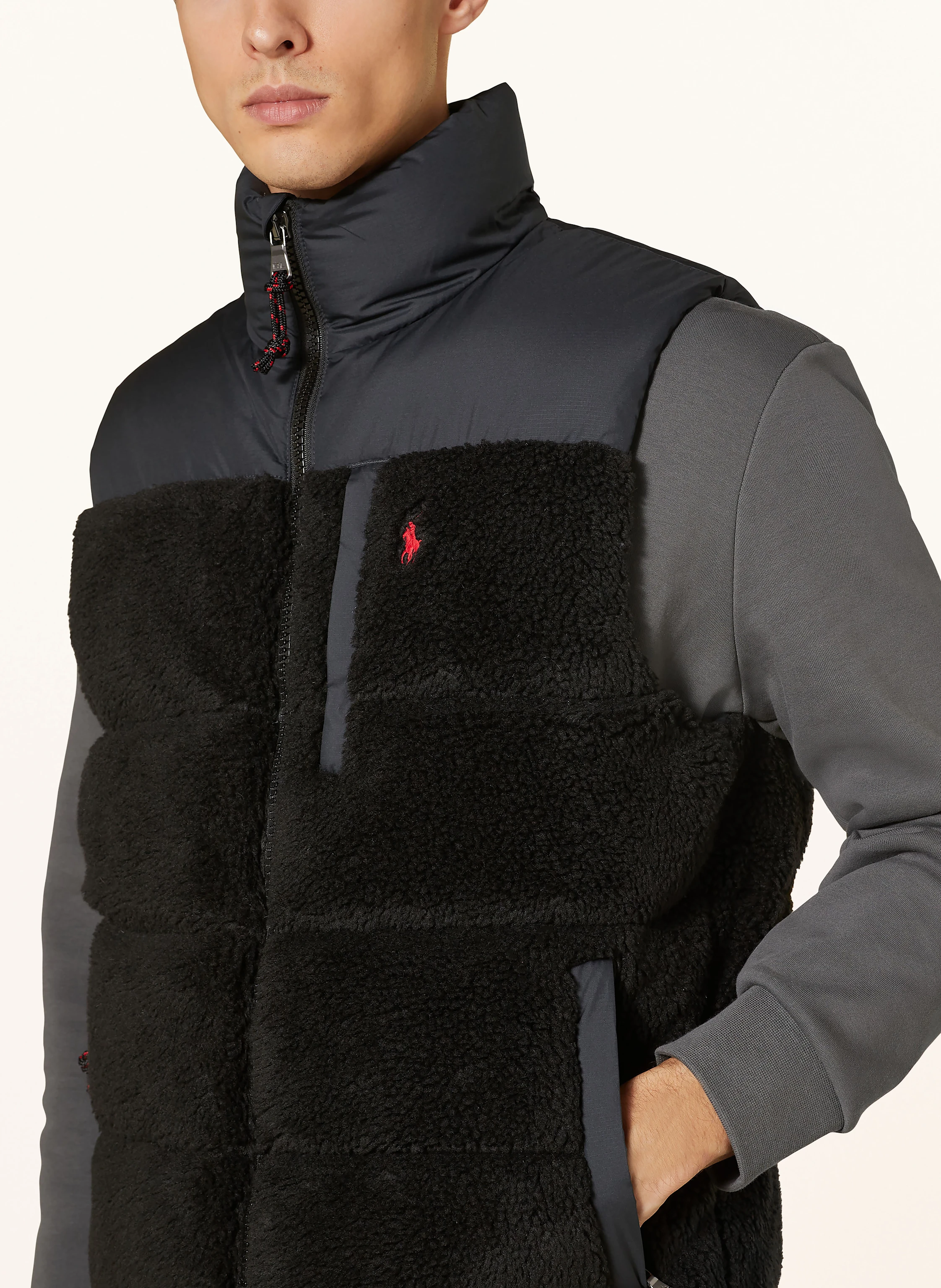 POLO RALPH LAUREN Daunenweste mit Teddyfell