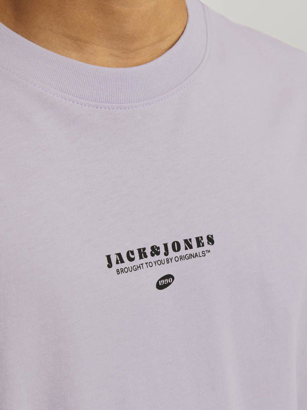 JACK & JONES T-shirt JORMARBELLA met backprint lila