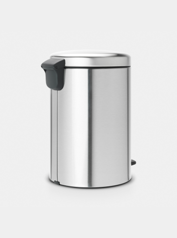 NewIcon Pedaalemmer, 20 liter, kunststof binnenemmer - Matt Steel Fing
