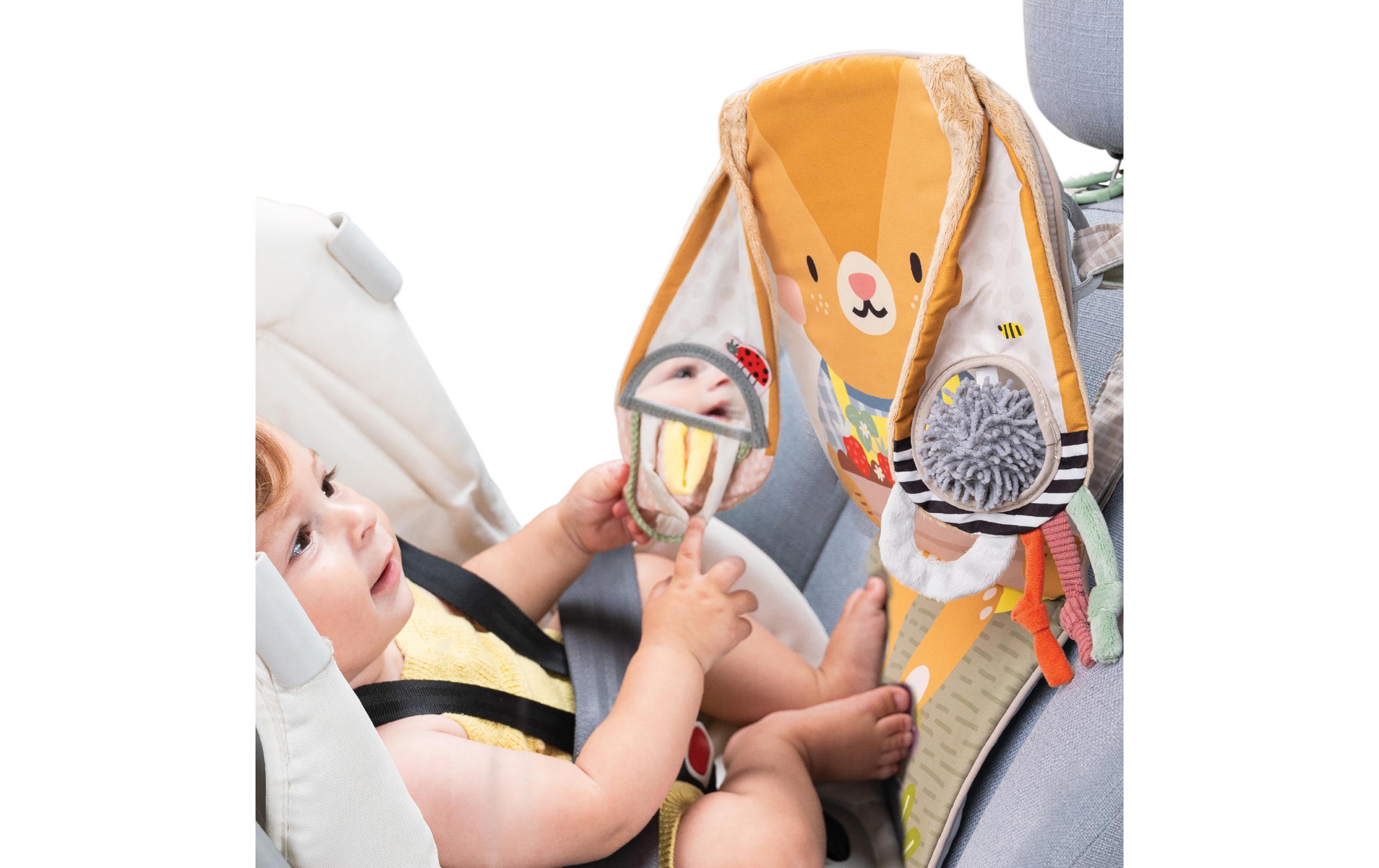 Autospielzeug Bunny 0M+Reiseautospielzeug für rückwärtsgerichtete Babys
