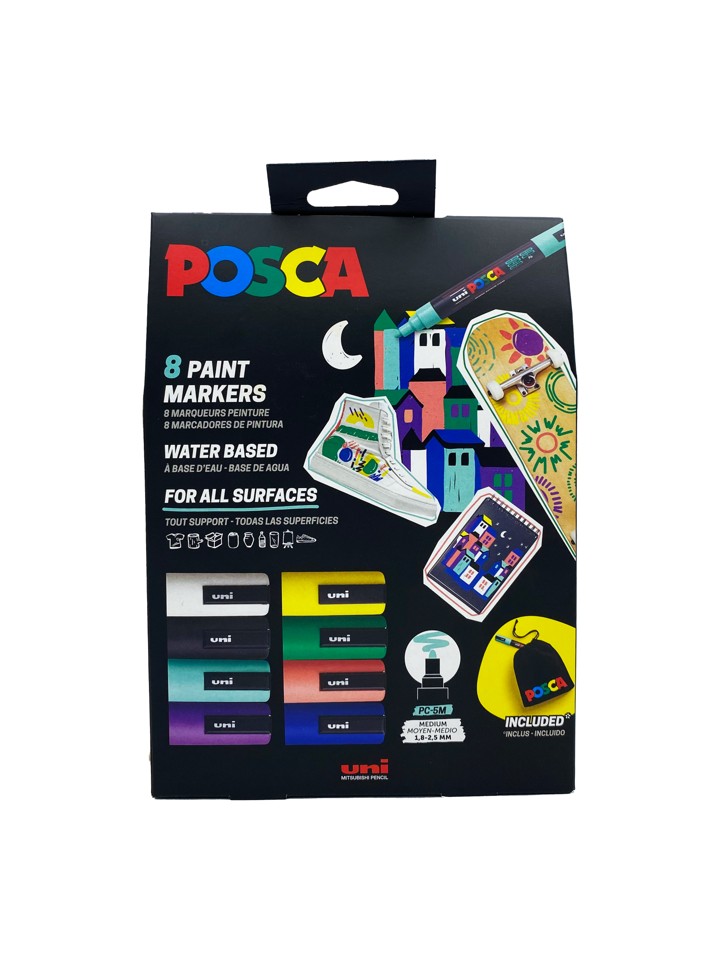 Posca - Pouch Set PC-5M 8PCS - (401531)