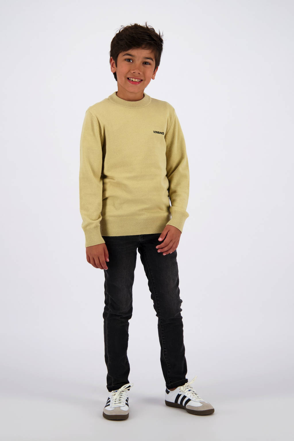 Vingino pullover beige fijn gebreid