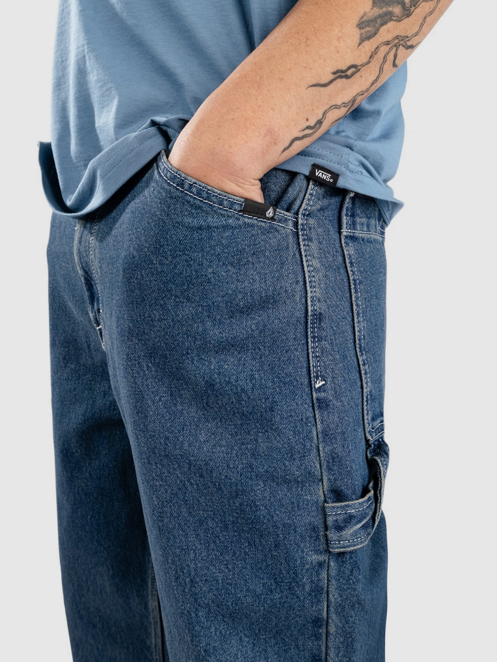 Volcom Kraftsman Denim Jeans indigo ridge wash