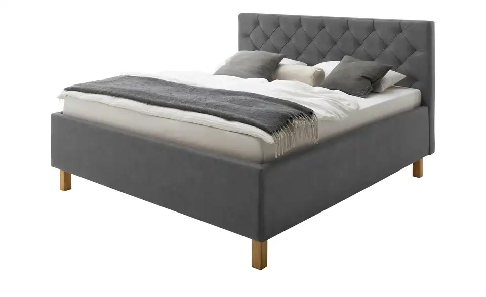 Polsterbettgestell San Remo Anthrazit 160 cm