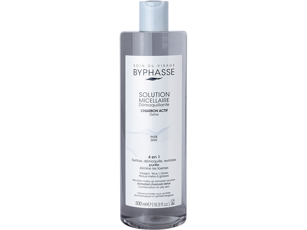 SOLUÇÃO MICELAR BYPHASSE CARVÃO ACTIVO 500ML