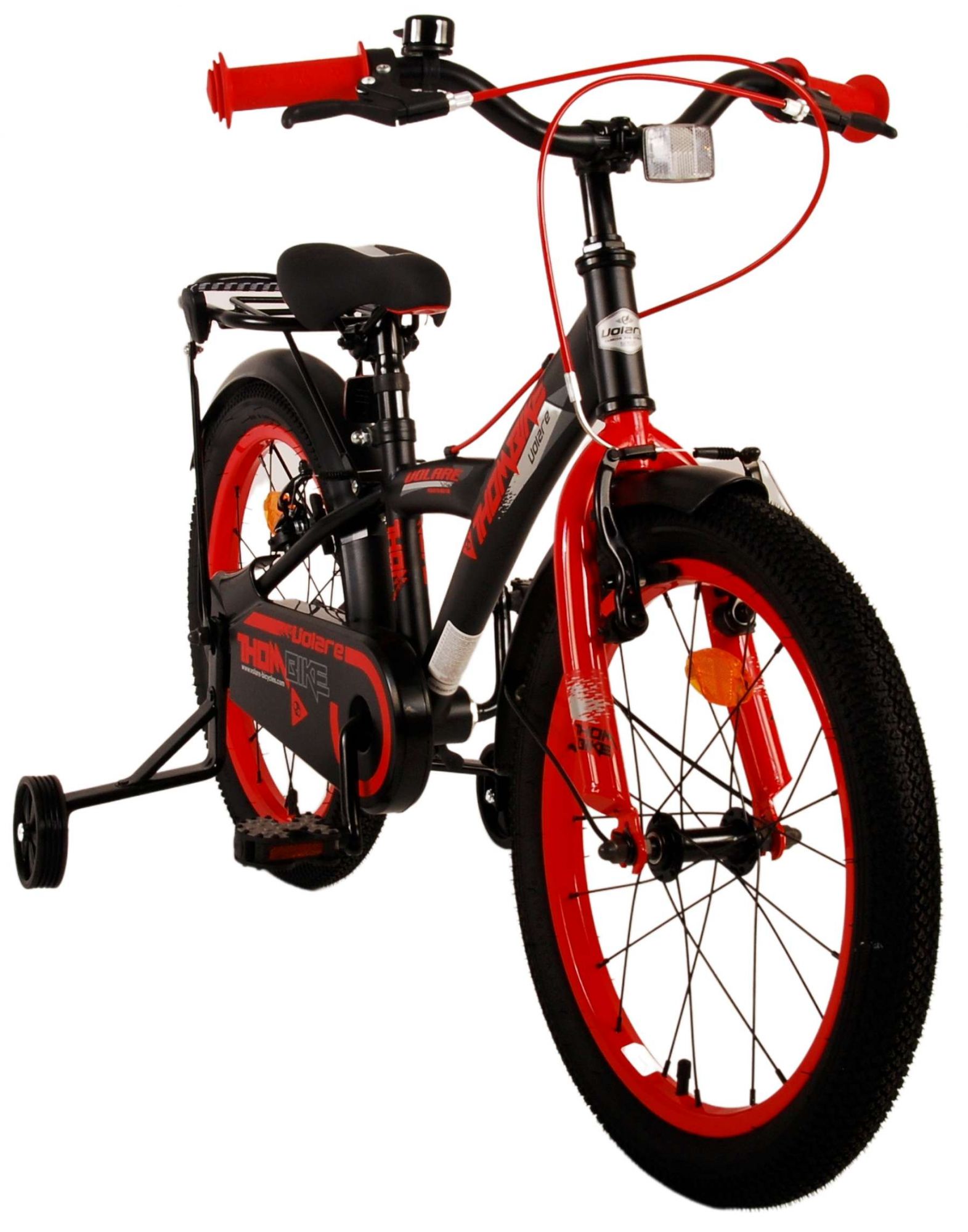 TPFSports Thombike Kinderfahrrad - Jungen - 18 Zoll - Rücktritt + Handbremse - Schwarz Grün