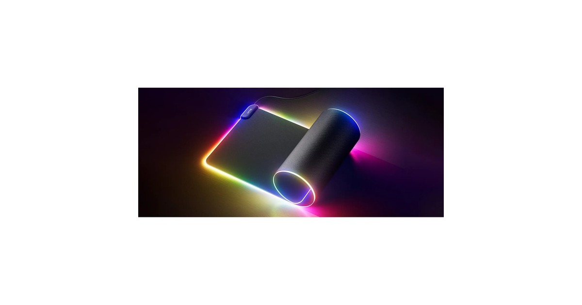 HYTECNVS Intense Play Mat gaming muismat  (Zwart, RGB led, Tweedekans)