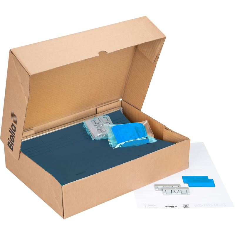 Biella Hängemappen-Set, 25 cm, blau, 25 Stück